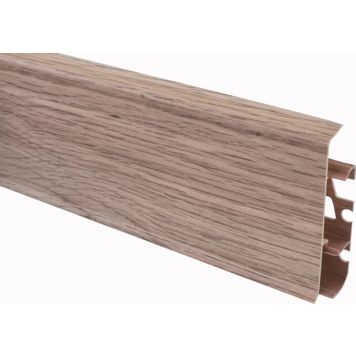 Põrandaliist PVC valge tamm 22 x 75 x 2500 mm