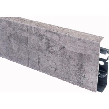 Põrandaliist PVC hall tamm 22 x 75 x 2500 mm