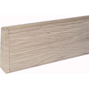 Põrandaliistu ots PVC valge tamm vasak 22 x 75 mm