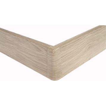 Põrandaliistu välisnurk PVC valge tamm 22 x 75 mm