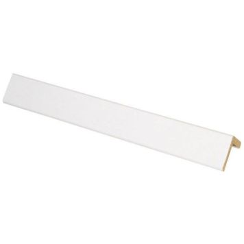Välisnurgaliist HDF valge, 20 x 20/16 x 2800 mm