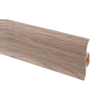 Põrandaliist maler PVC valge tamm 22 x 60 x 2500 mm