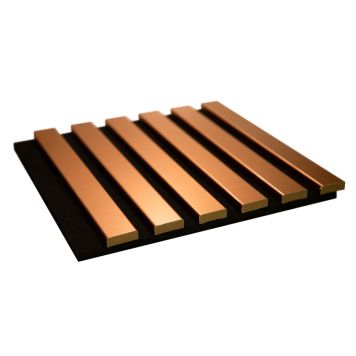 Akustiline paneel Maler Louvre Acoustic must/pronks 19 x 300 x 2800 mm