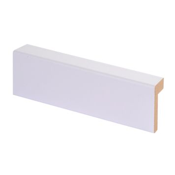 Välisnurgaliist Maler Aava MDF melamiin puhas valge 16 x 42/8 x 2200 mm