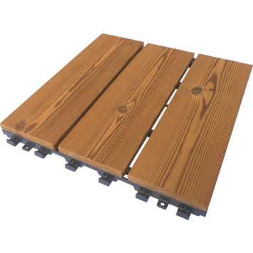 Klick plaat 30 x 30 cm, pruun