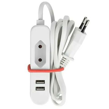 Pikendusjuhe Voltomat 1 x Euro pistikupesa 2 x USB-A 1,4 m
