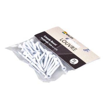 Kruvi Maler Louvre valge metall TX20 4,2 x 35 mm 25 tk