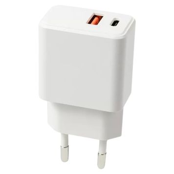 Kiirlaadija 20W USB-A + ACB-C USB-A 3.0
