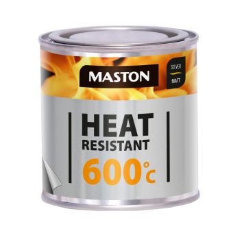 Kuumuskindel värv Maston Heat Resistant 600 °C 250 ml, hõbedane