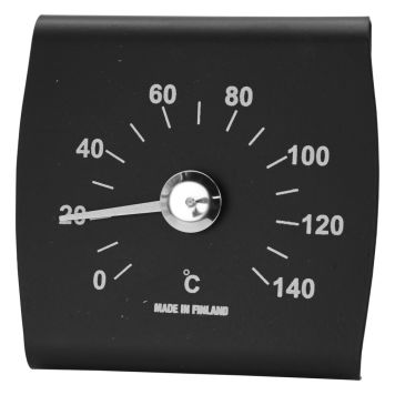 Sauna termomeeter Saunia must 13 x 13 cm