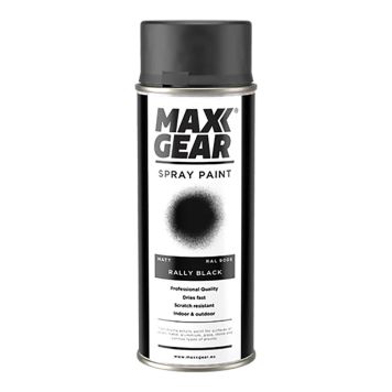 Aerosoolvärv Maxx Gear RAL 9005 matt must 400 ml
