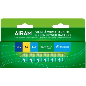 Green Power Airam leelispatarei LR6 AA 16/BX