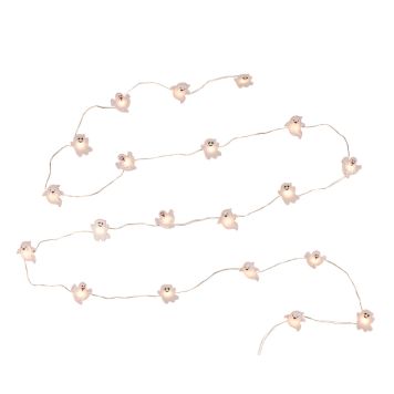 LED-kummitusvalguskett Airam  Huhuu 20-osaline 190cm valge