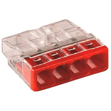 Klemmid Wago Compact 2273-204 punane 100 tk