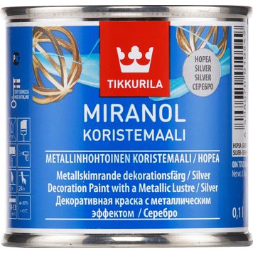 Dekoratiivvärv Miranol, hõbedane 0,1 l