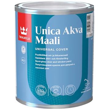 Ukse- ja aknavärv Tikkurila Unica Akva Maali C ainult toonimiseks 0,9 l