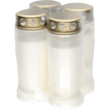 Hauaküünlad Polar 90 h valge 4 tk