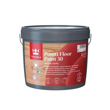 Puitpõrandalakk Pontti Floor värv 30 C 2,7 l, ainult toonimisks