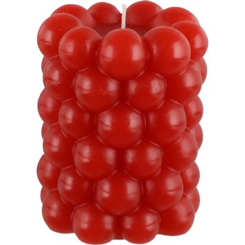 Küünal mullid 7 x 9 cm, tumepunane