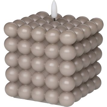 Küünal Bubble LED 3D leegiga 7,5 x 7,5 x 9 cm, hall