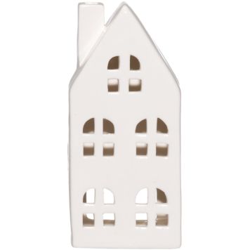 Latern 4living maja Copenhagen 17 cm, valge