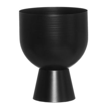 Ümbrispott 4living Ø 16 cm, mattmust