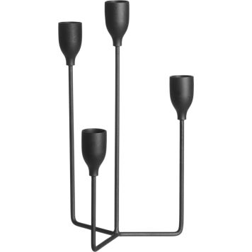 Küünlajalg 4-osaline 25 cm, must