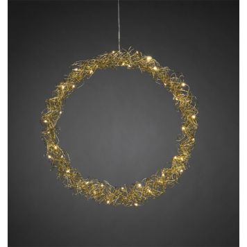 LED-pärg Konstsmide Ø 45 cm, kuldne