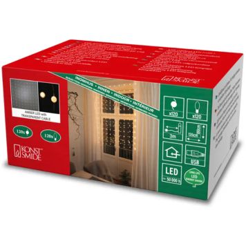 Valguskardin Pallid 120 amber LED IP20