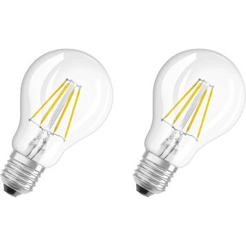 LED-lamp Osram Retrofit Classic Star Clas A 40 CL 4 W/2700 K E27 FIL 2 tk