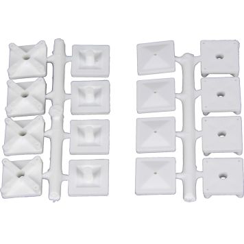 Peegli kinnitustarvikud Pisla valge