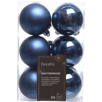 Jõulukuuse ehe 6 cm 12 tk/pakk, sinine