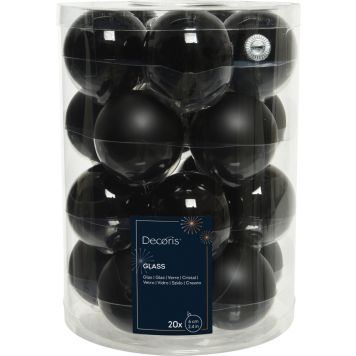 Kuuseehe pall Ø 6 cm, 20 tk/pk, must