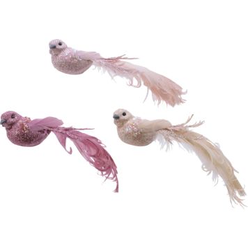 Jõulukaunistus Lind valik, roosa