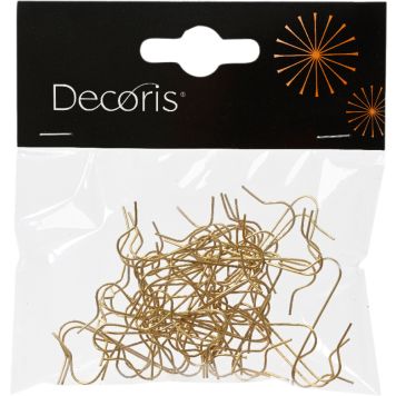 Riputuskonksud kuuseehetele 50 tk/pk, kuldsed