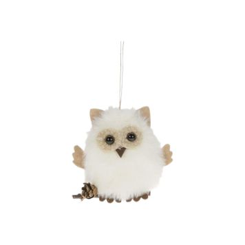 Kuuseehe Öökull 8 cm, valge