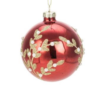 Kuusehe Weiste pall 8 cm, punane