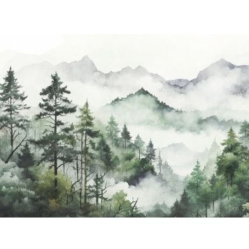 Fliistapeet A.S. Creation Digiprint Watercolor Forest 39899-1