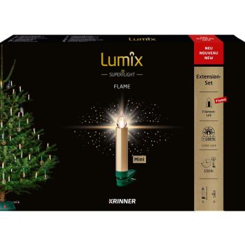 Kuuseküünlad Krinner Lumix SuperLight 6 tk, kuldne