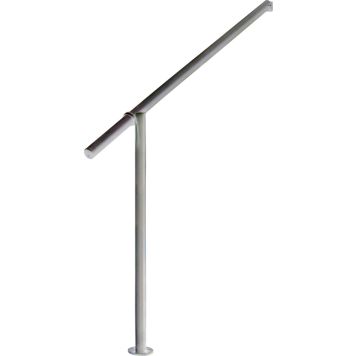 Käsipuu komplekt GE1 RST, hall metallik, pealtpaigaldus