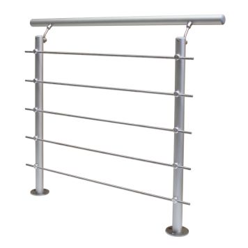 Piirdekomplekt sise- ja väliskasutuseks AG2, anodeeritud alumiinium, pealmine paigaldus