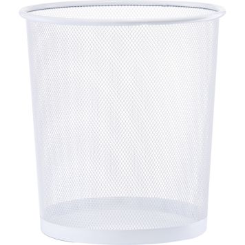 Prügikorv Zeller Mesh Ø 26 x 28 cm, valge