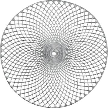 Taldrikualus Mandala, hõbedane