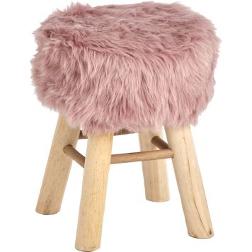 Pink Zottel 29 x 39 cm, roosa