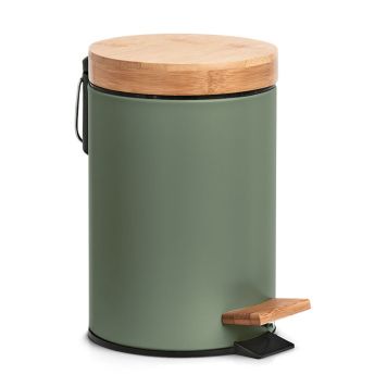 Prügikast pedaaliga Zeller 3 l roheline
