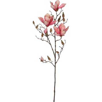 Kunstlill magnolia 88 cm roosa