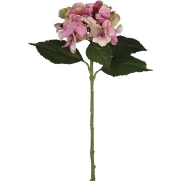 Kunstlill Hortensia oks 51 cm, roosa