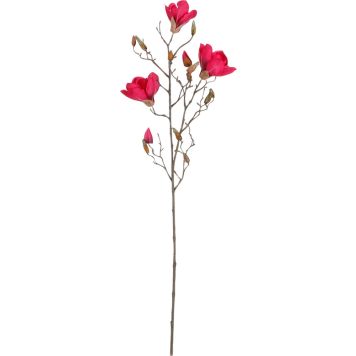 Kunstlill magnoolia oks 88 cm, tumeroosa