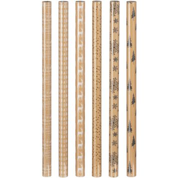 Jõulupaber valik 70 cm x 2 m, kuldne