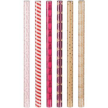 Jõulupaber valik 70 cm x 2 m, punane